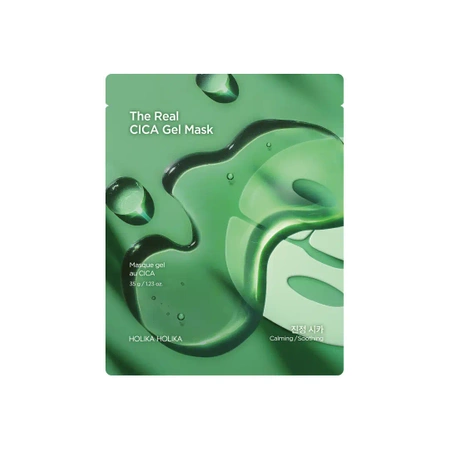 Holika Holika The Real Gel Mask CICA 35g - hydrożelowa maska całonocna dogłębnie kojąca