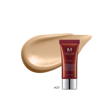 MISSHA Perfect Cover BB Cream #27 (Honey Beige) 20ml - Nawilżający krem BB o dobrym kryciu