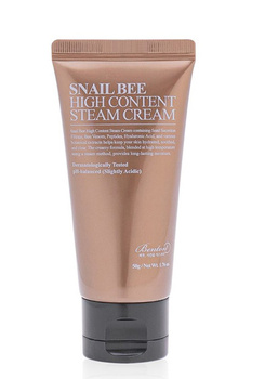 BENTON Snail Bee High Content Steam Cream 120ml - lekki wygładzający zmarszczki krem ze śluzem ślimaka