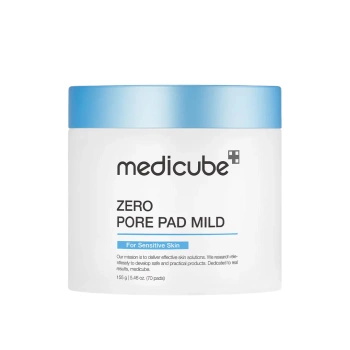 MEDICUBE Zero Pore Pad Mild 70pads/155g - tonizujące płatki do twarzy z wąkrotką azjatycką
