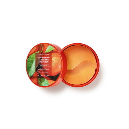 Holika Holika Eyefessional Brightening Tangerine Eye Patch 60pcs 84g - Rozjaśniające płatki pod oczy z ekstraktem z mandarynki