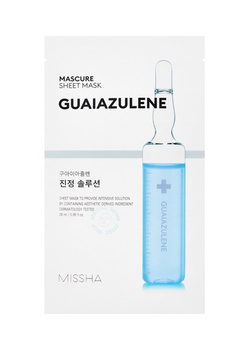 MISSHA Mascure Calming Guaiazulene Sheet Mask 28ml - kojąca maska w płachcie