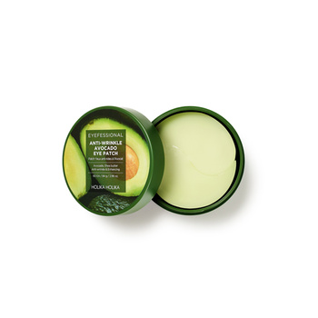Holika Holika Eyefessional Anti-Wrinke Avocado Eye Patch 60pcs 84g - Odżywcze i ujędrniające hydrożelowe płatki pod oczy