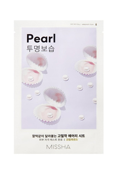 MISSHA Airy Fit Sheet Mask (Pearl) 19g - maseczka w płachcie z ekstraktem z pereł przywracająca blask