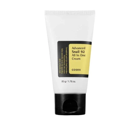 COSRX Advanced Snail 92 All in One Cream 50g - regenerujący krem z 92% śluzu ślimaka, nawilżający skórę