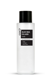 COXIR Black Snail Collagen Toner 150ml - redukujący zmarszczki toner ze śluzem ślimaka