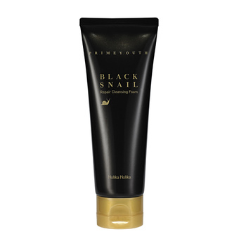 Holika Holika Prime Youth Black Snail Cleansing Foam 100ml - pianka myjąca do twarzy z filtratem ze śluzu czarnego ślimaka