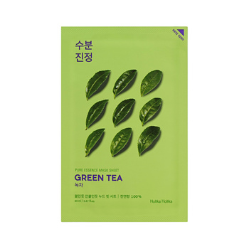 Holika Holika Pure Essence Mask Sheet - Green Tea 23ml - przeciwzapalna maseczka w płachcie z ekstraktem z zielonej herbaty