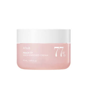 ANUA Peach 77% Niacin Enriched Cream 50ml - krem nawilżający z ekstraktem z brzoskwini i niacynamidem