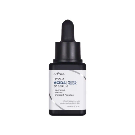 ISNTREE Hyper Acid4 AHA BHA PHA LHA 30 Serum 20ml - ekspresowe serum z kwasami