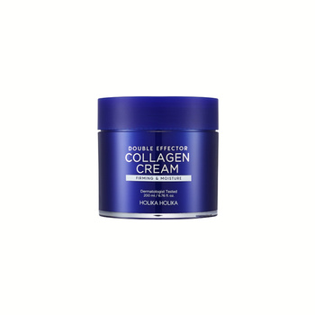 Holika Holika Double Effector Collagen Cream 200ml - Przeciwzmarszczkowy krem z kolagenem i kwasem hialuronowym