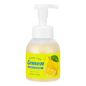 Holika Holika Carbonic Acid Lemon Bubble Cleanser 300ml - Żel myjący do twarzy z witaminą C i wodą termalną