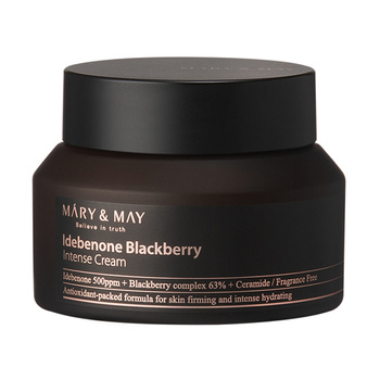 MARY&MAY Idebenone + Blackberry Complex Intensive Cream 70g - przeciwzmarszczkowy krem głęboko nawilżający