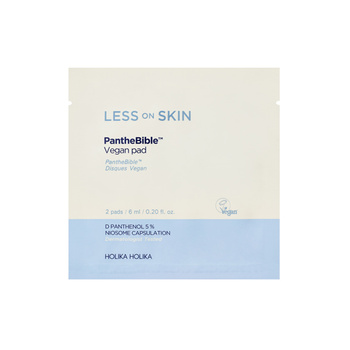 Holika Holika Less on Skin Panthebible Vegan Pad 6ml - Łagodzące płatki do twarzy nasączone esencją