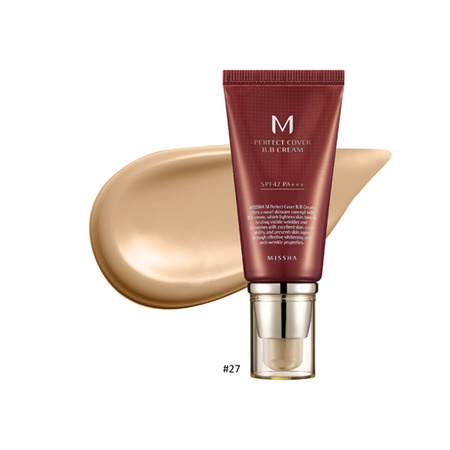 MISSHA Perfect Cover BB Cream #21 (Light Beige) 50ml - Nawilżający krem BB o dobrym kryciu