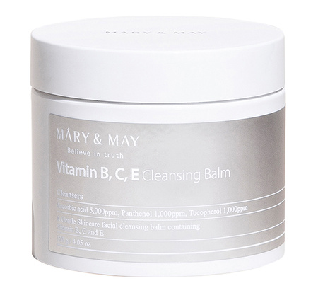 MARY&MAY Vitamine B.C.E Cleansing Balm 120g - Oczyszczający balsam do demakijażu twarzy z kompleksem witamin