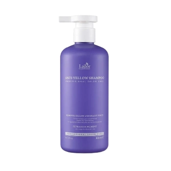 LADOR Anti-Yellow Shampoo 300ml - szampon do włosów blond niwelujący żółty odcień