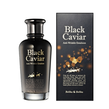 Holika Holika Black Caviar Antiwrinkle Emulsion 120 ml - liftingująca emulsja z ekstraktem z czarnego kawioru