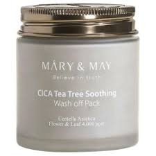 Mary&May CICA TeaTree Soothing Wash off Pack 125g - maseczka glinkowa -