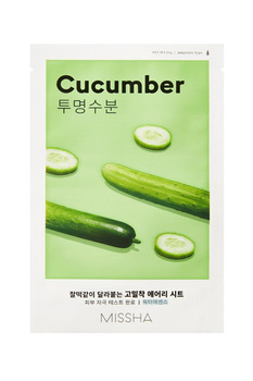 MISSHA Airy Fit Sheet Mask (Cucumber) 19g - maseczka w płachcie z ekstraktem z ogórka dla skóry suchej