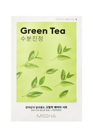 MISSHA Airy Fit Sheet Mask (Green Tea) 19g - Nawilżająca maseczka z zieloną herbatą