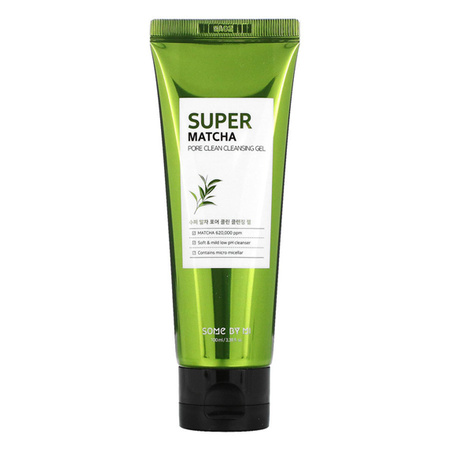 SOME BY MI Super Matcha Pore Clean Cleansing Gel - Oczyszczający żel do mycia twarzy matcha i zielona herbata