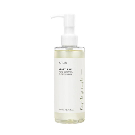 OUTLET ANUA Heartleaf Pore Control Cleansing Oil 200ml - nawilżający olejek głęboko oczyszczający