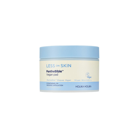 OUTLET Holika Holika Less on Skin Panthebible Vegan Pad 180ml - Łagodzące płatki do twarzy nasączone esencją 