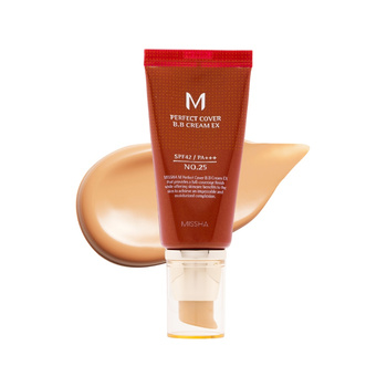 MISSHA M Perfect Cover BB Cream #25 (Warm Beige) 50ml - Nawilżający krem BB o dobrym kryciu