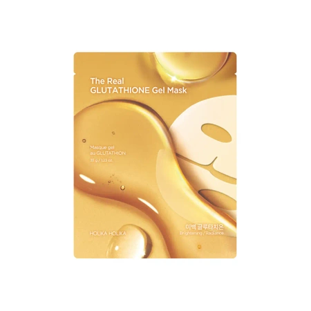 Holika Holika The Real Gel Mask Glutathione 35g - hydrożelowa maska całonocna przywracająca blask