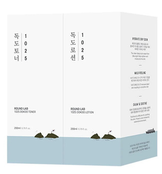 1025 Dokdo Toner + Lotion Special Set 2x200ml - kojący i nawilżający zestaw do pielęgnacji twarzy
